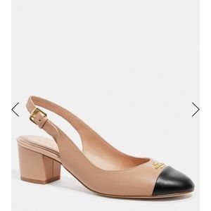 COACH Erica Cap Toe Slingback NEW